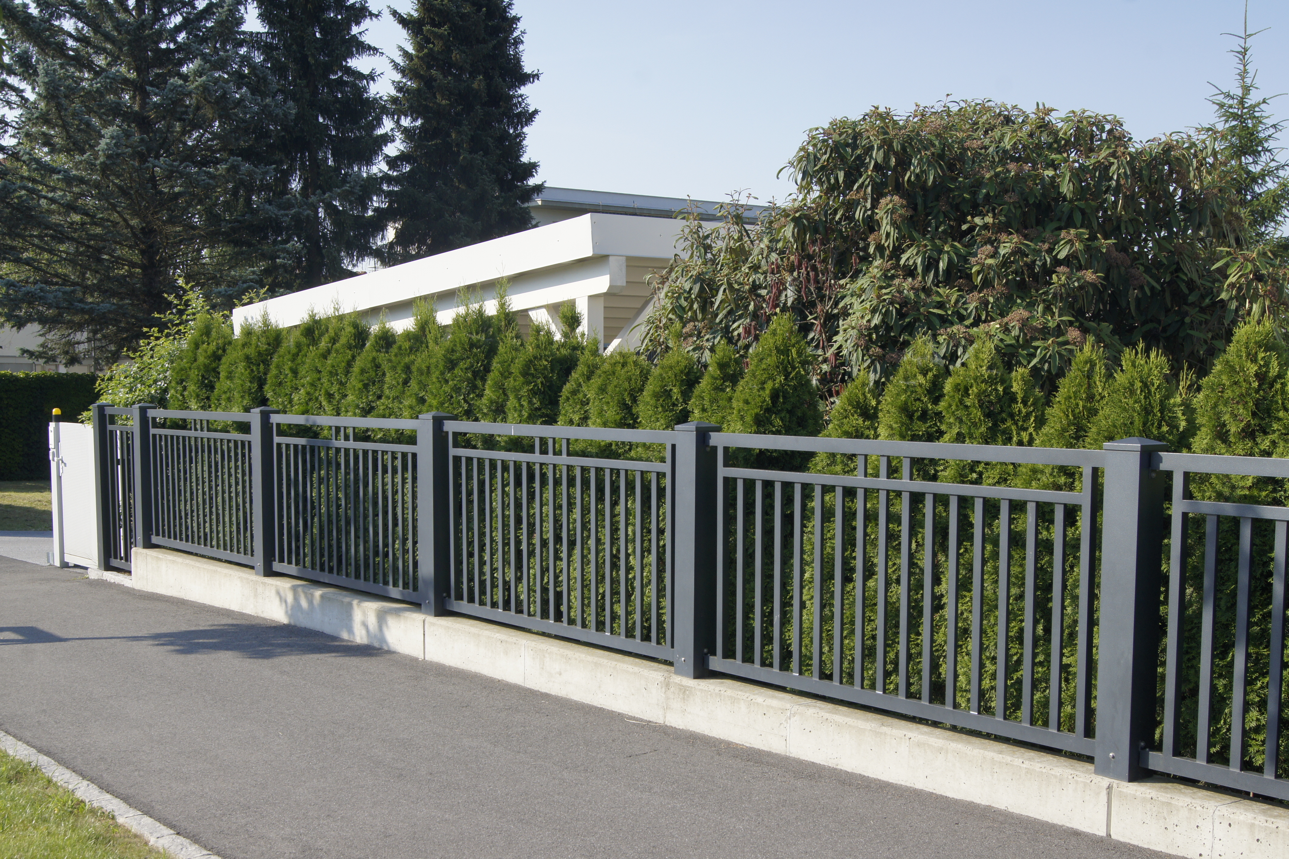 Aluminiumzaun Beispiel